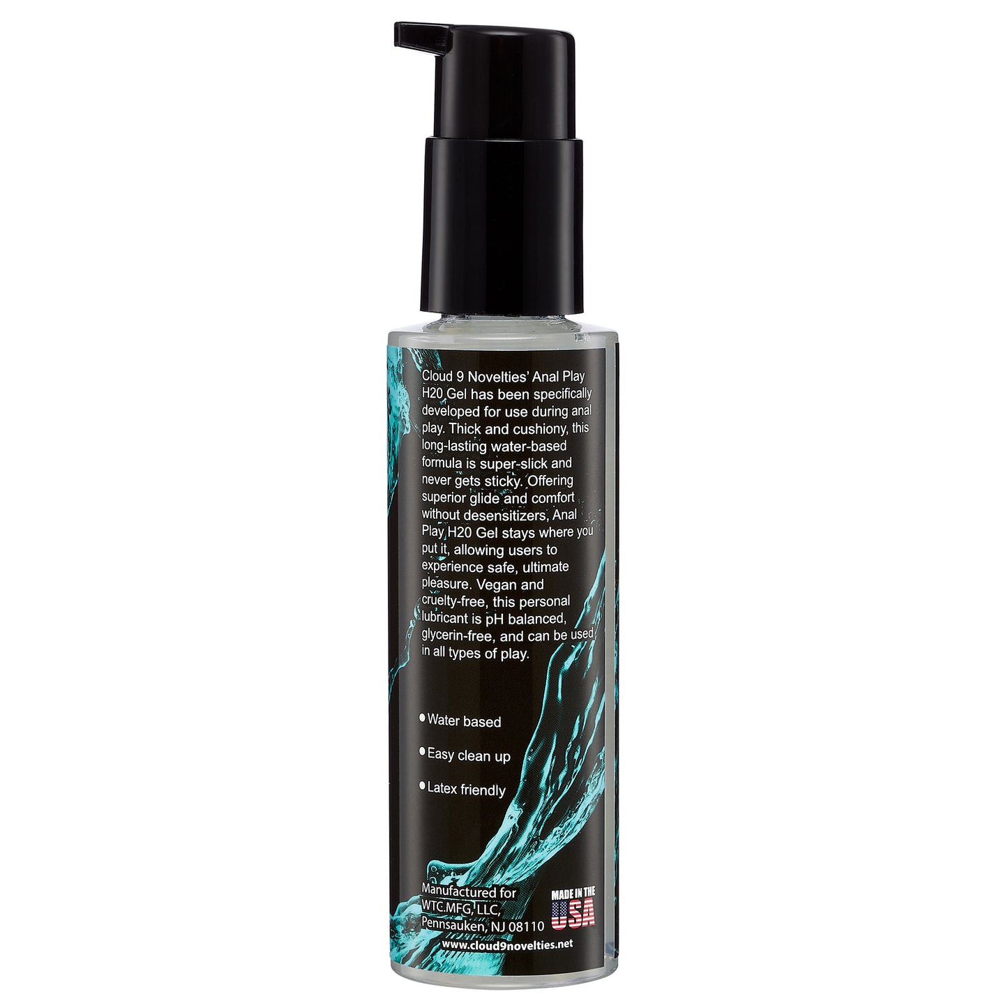 Cloud 9 H20 Anal Play Gel 4 Fl. Oz. WTC902L