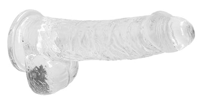 6 Inch Realistic Dildo With Balls - Translucent SH-REA090TRA