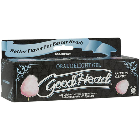 Goodhead - Oral Delight Gel - 4 Oz Tube - Cotton  Candy DJ1360-09-BX