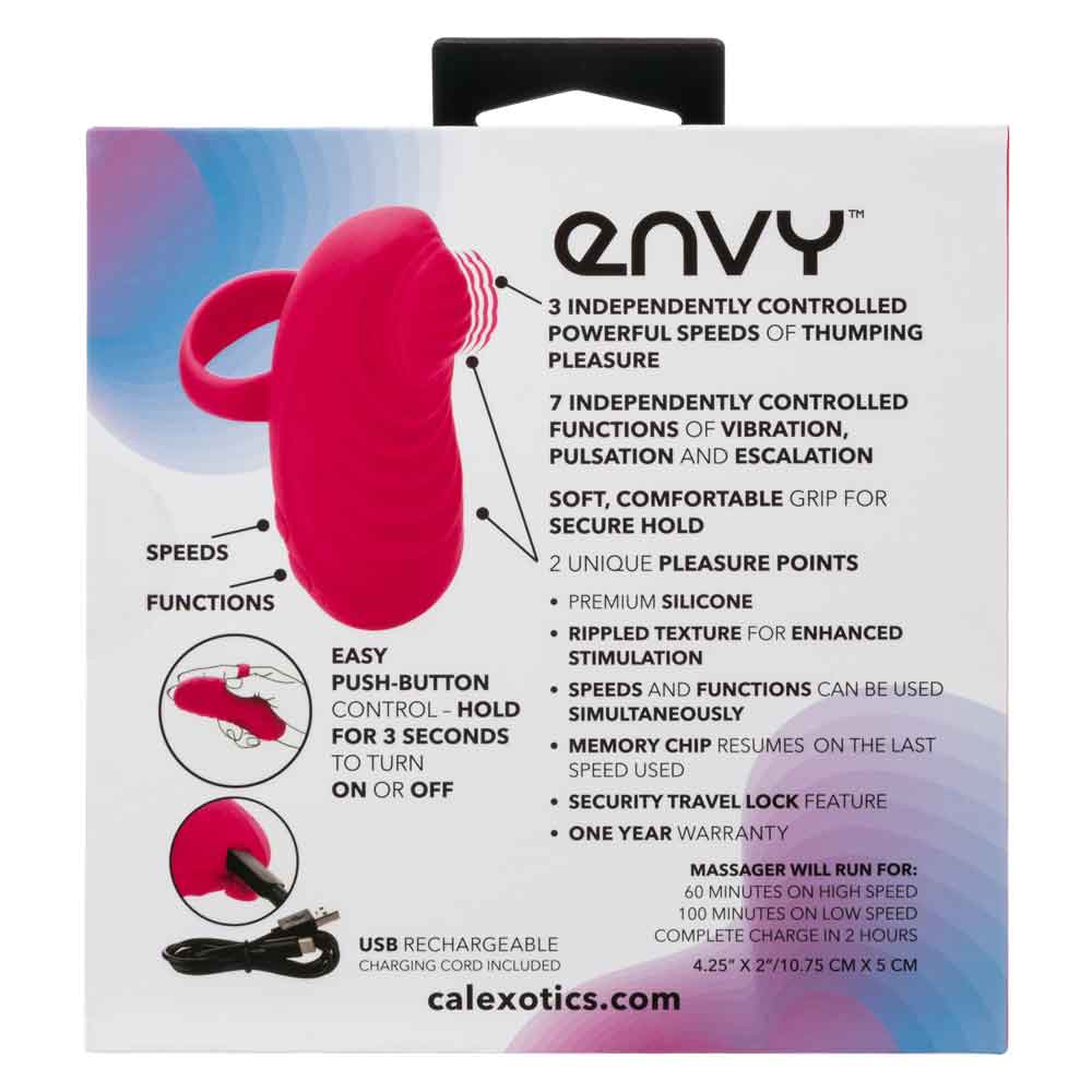 Envy Handheld Thumping Massager - Pink SE0012103