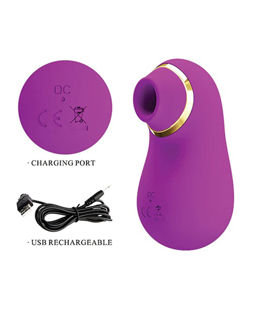 Pretty Love Romance Emily Sucking Clitoral  Massager - Fuchsia BI-MC33