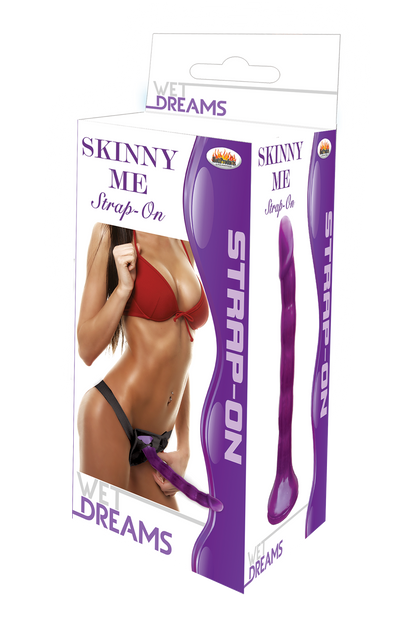 Wet Dreams Skinny Me Strap-on - Purple HTP3047