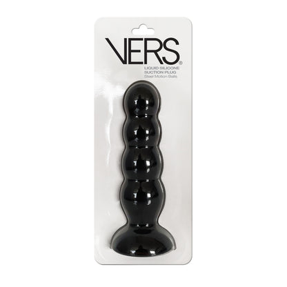 Vers Liquid Silicone Suction Plug - Black BY-VRS-2209