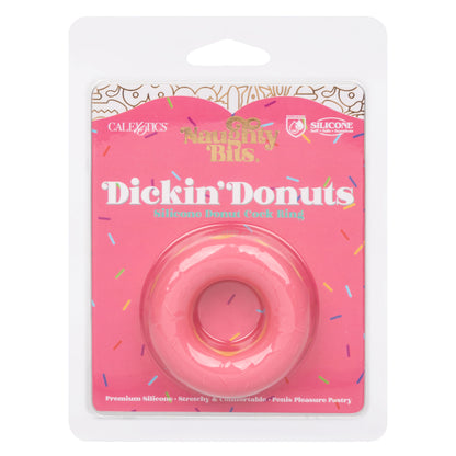 Naughty Bits Dickin Donuts Silicone Donut Cock  Ring - Pink SE4410502