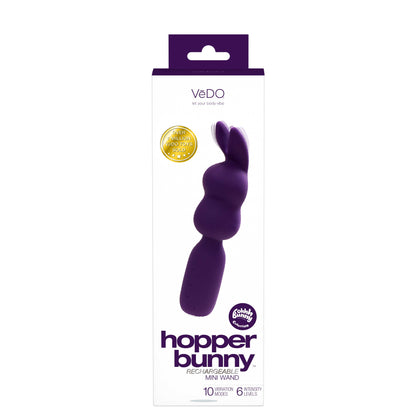 Hopper Bunny Rechargeable Mini Wand - Deep Purple BU-0905