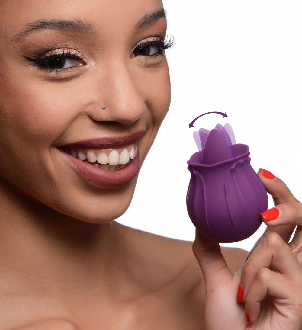 Inmi - Bloomgasm Wild Violet Licking Silicone  Stimulator - Violet INM-AG777