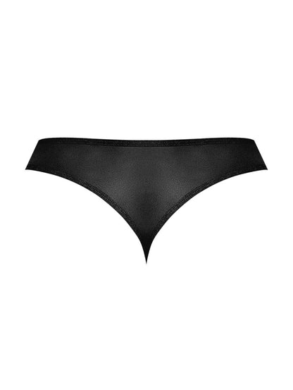 Sassy Lace - Open Ring Thong - Small/medium -  Black MP-409280BLKSM