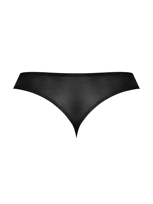 Sassy Lace - Open Ring Thong - Small/medium -  Black MP-409280BLKSM