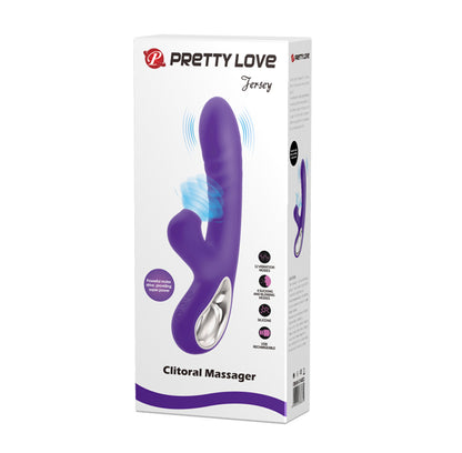 Pretty Love Jersey Sucking and Vibrating Rabbit -  Purple BI-014833