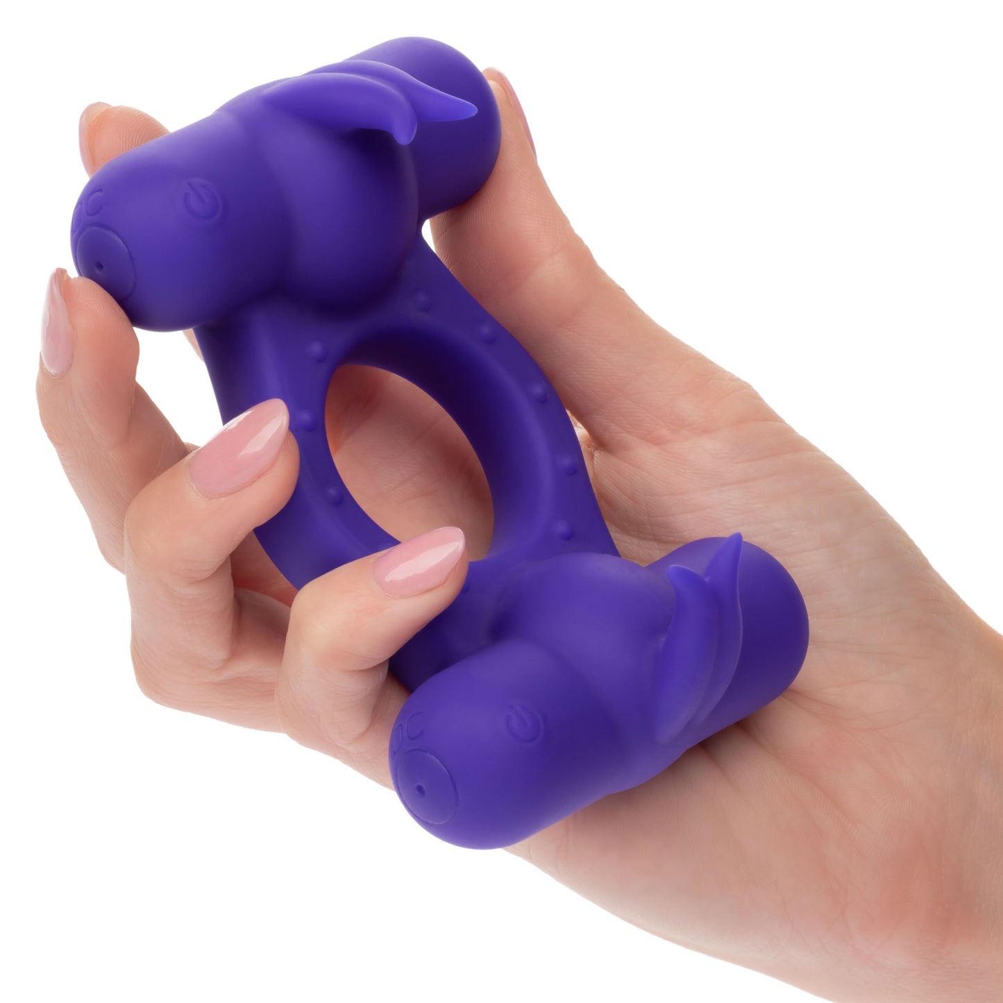 Silicone Rechargeable Triple Orgasm Enhancer -  Purple SE1843503