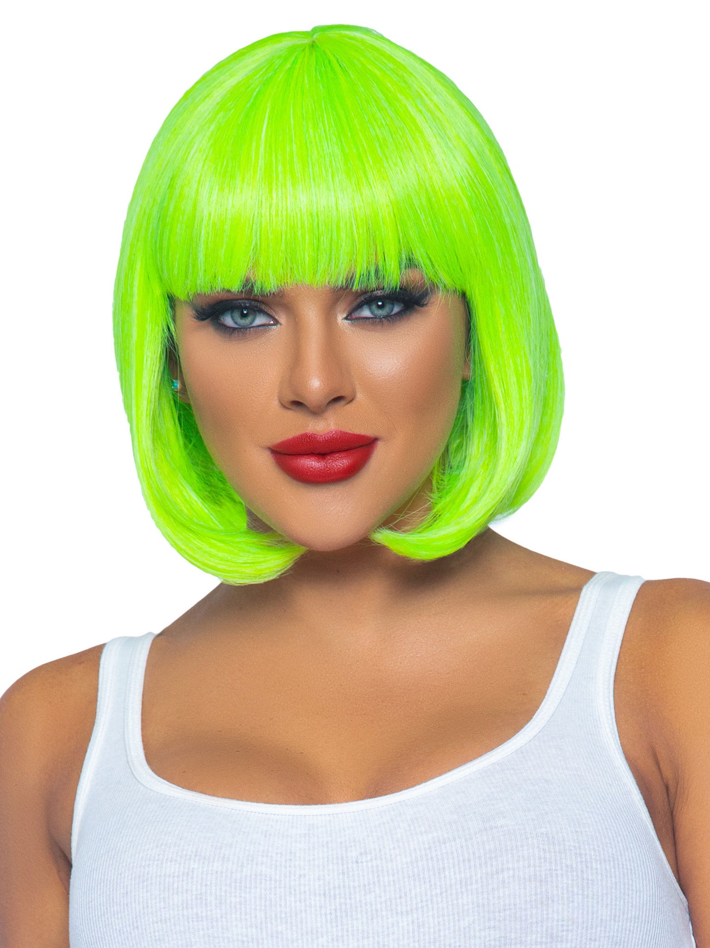 12 Inch Short Bob Wig - Neon Green LA-A2907NGRN