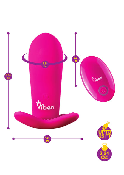 Intrigue - Hot Pink - Remote Control 10-Function Panty Vibe VB-66112