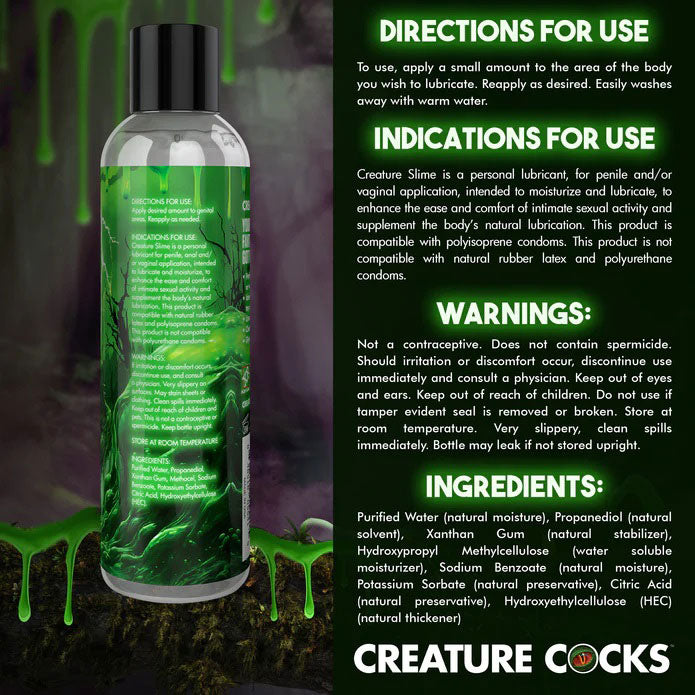 Creature Slime Water Based  Lubricant 8oz CC-AH455-8OZ