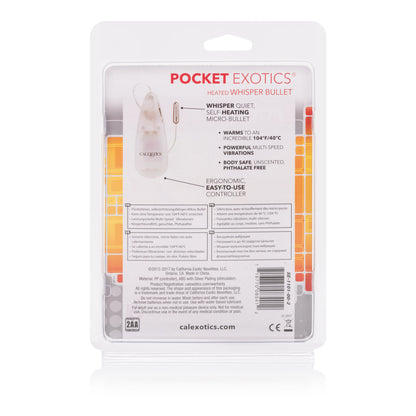 Pocket Exotics Heated Whisper Bullet - Clear SE1101002