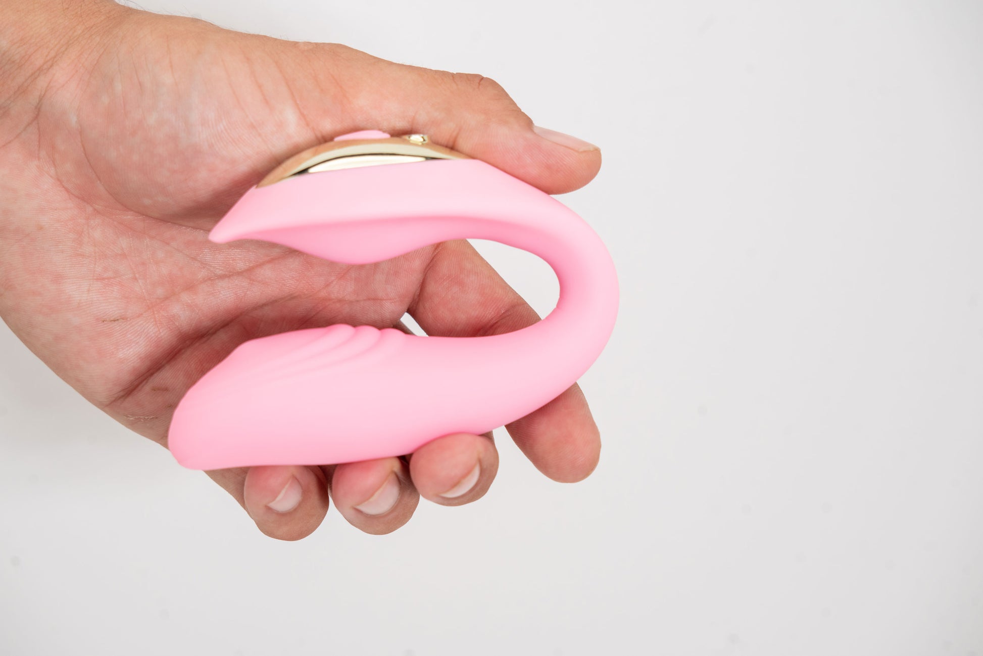 Harmonie Rechargeable Remote Silicone Bendable  Vibrator - Pink MTLM1841-P1