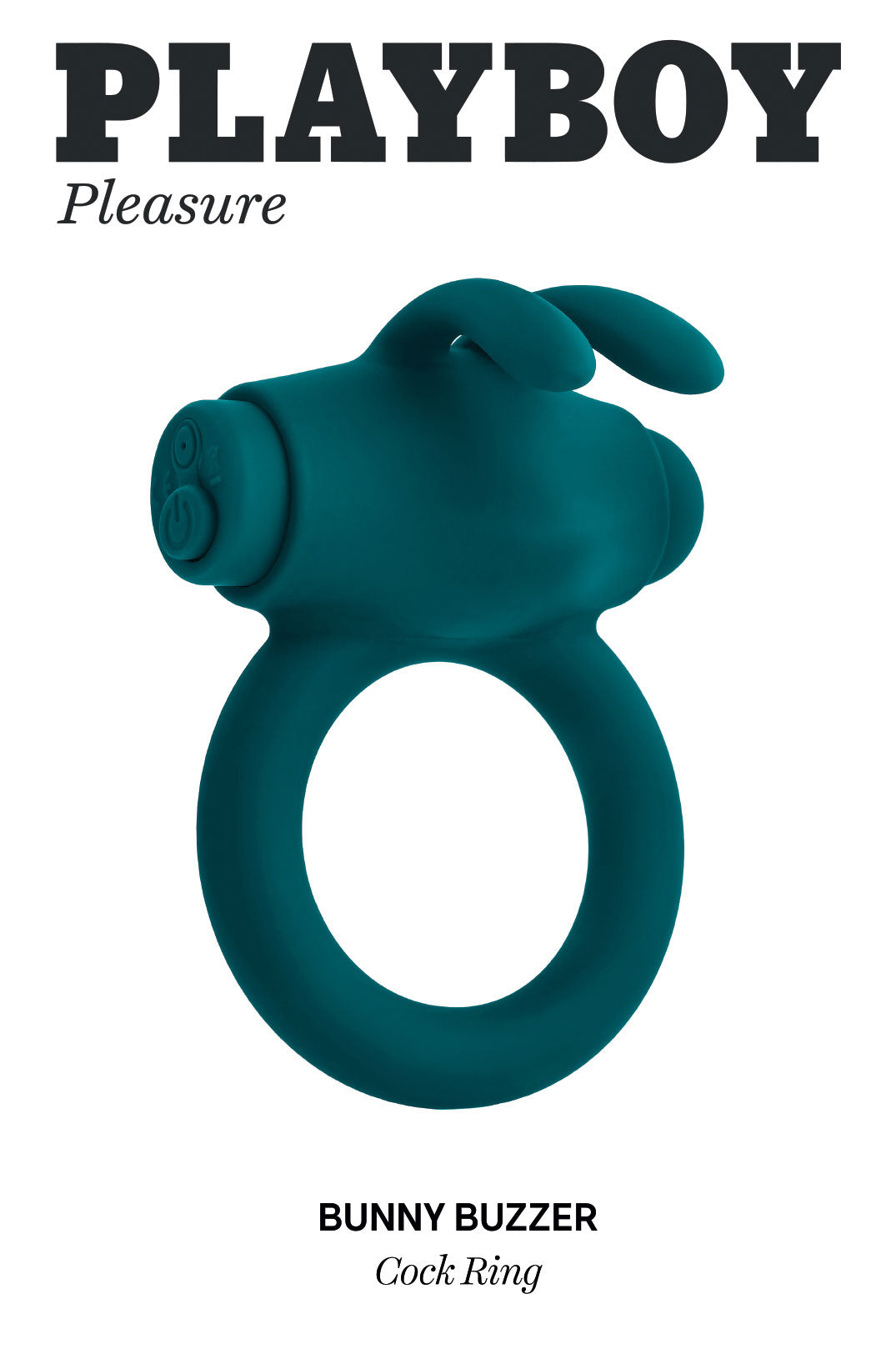 Playboy Pleasure - Bunny Buzzer - Cock Ring - Deep Teal PB-RS-2451-2