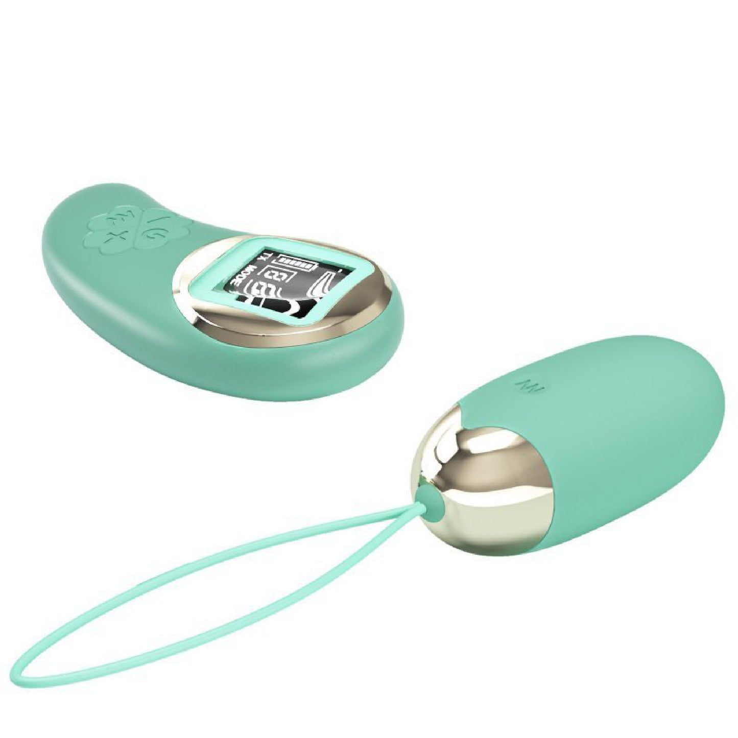 Mina Vibrating Remote Control Egg - Turquoise BI-014362WLED1