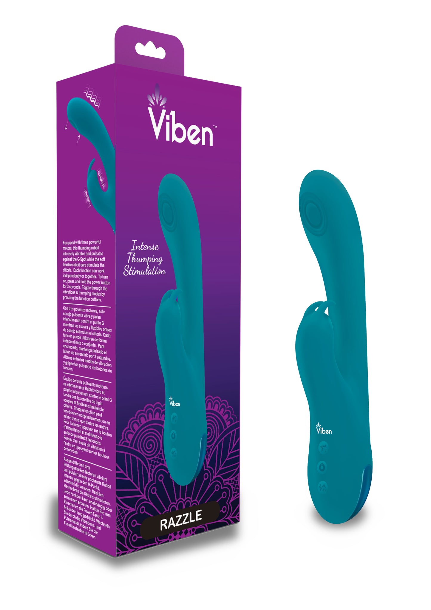 Razzle - Ocean - Rechargeable Thumping G-Spot  Rabbit VB-75005