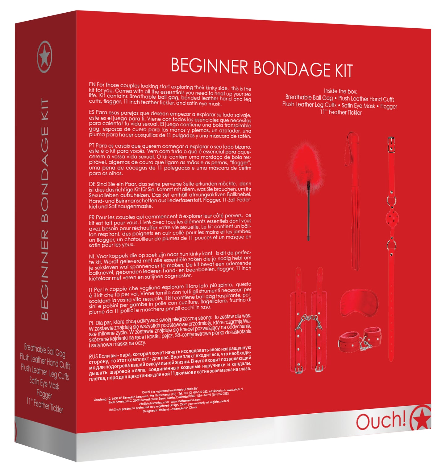 Beginners Bondage Kit - Red OU-OU371RED