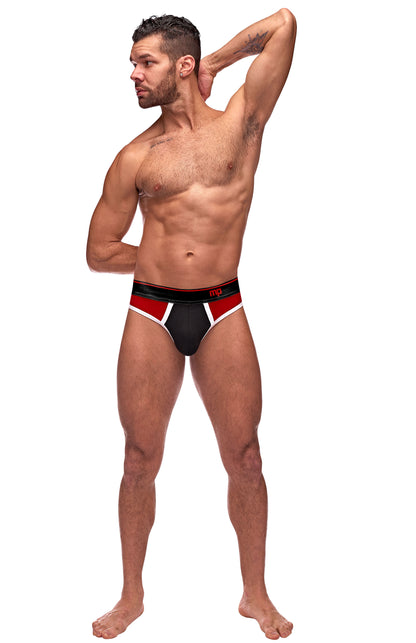 Retro Sport Panel Thong - L/ XL  - Red/ Black MP-414265BRLX