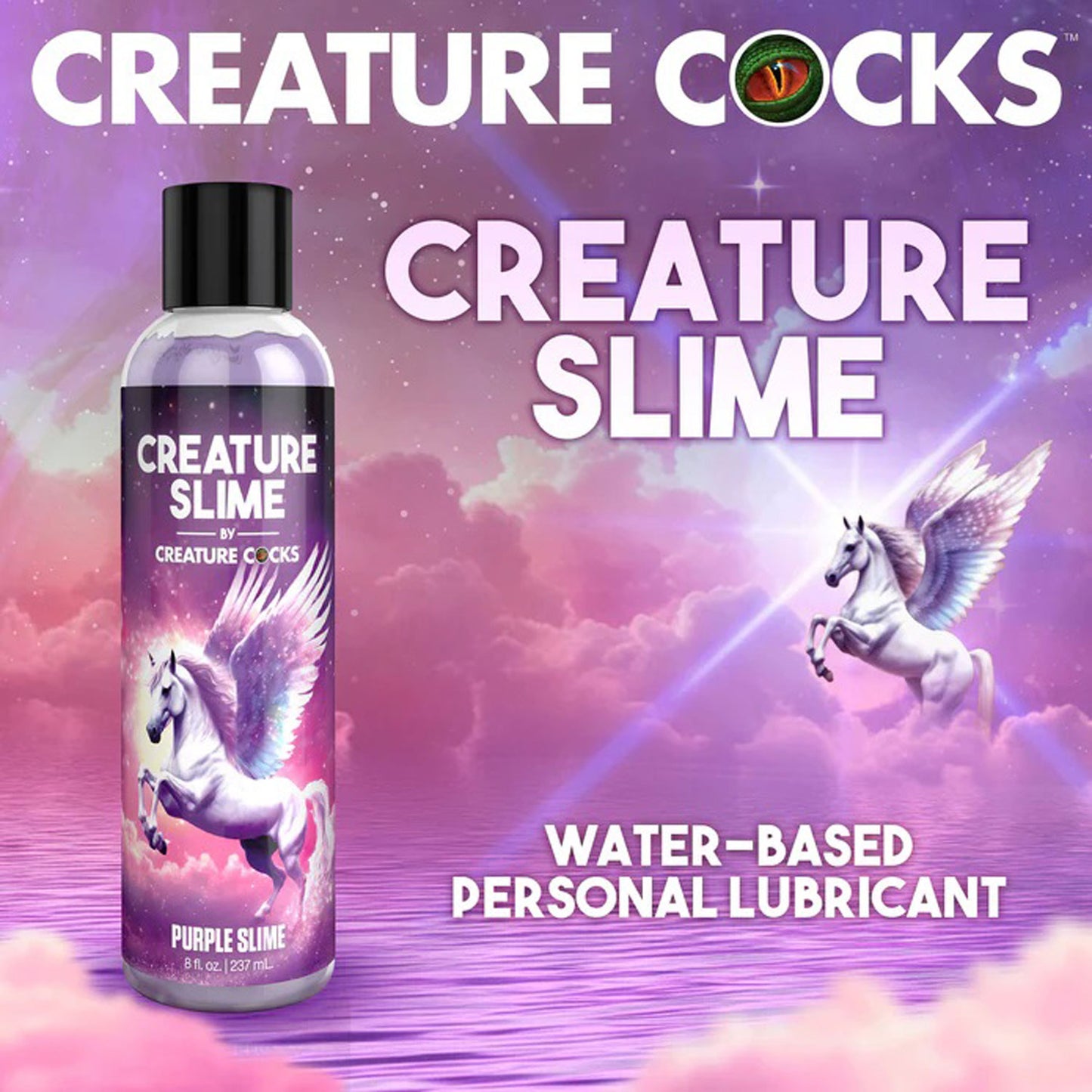 8oz Creature Slime Purple Slime Water-Based - Lubricant CC-AH587-8OZ