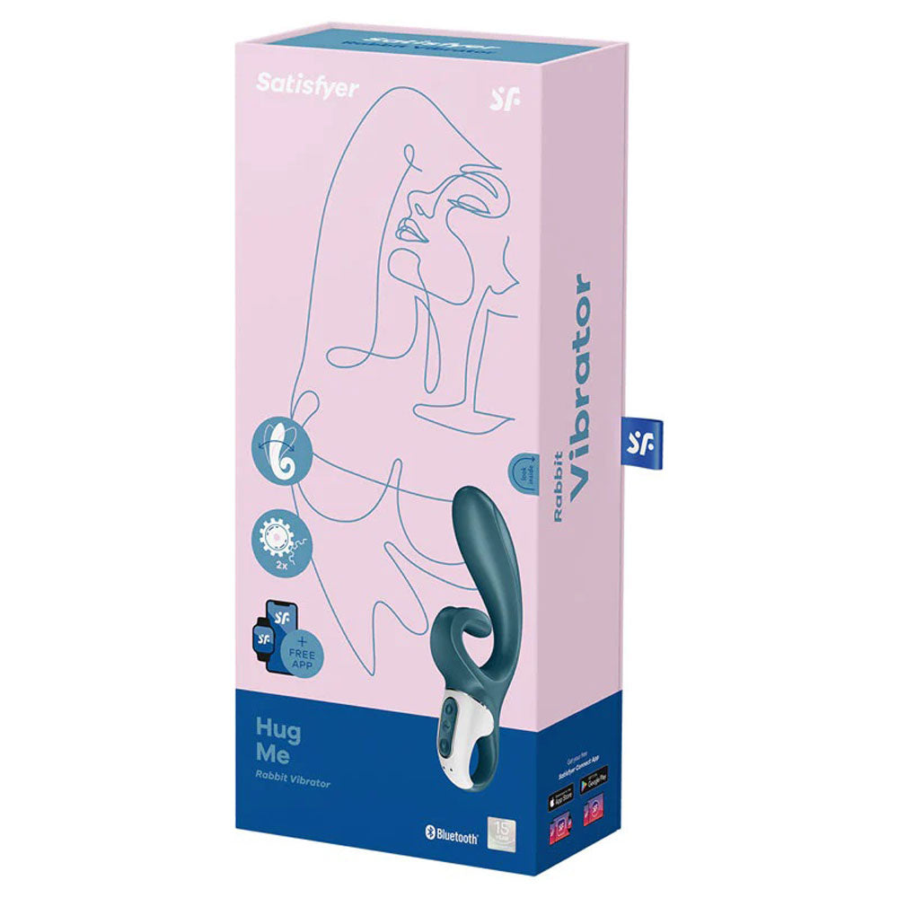 Hug Me - Rabbit Vibrator - Grey/blue SAT-J2018-215-1