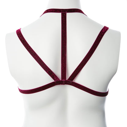 Gender Fluid Sugar Coated Harness - Small/large - Raspberry GFL-H401