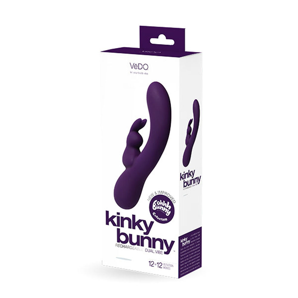 Kinky Bunny Plus Rechargeable Rabbit - Purple BU-0405