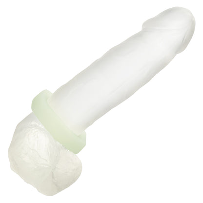 Alpha Glow-in-the-Dark Liquid Silicone Prolong  Sexagon Ring - White SE1491732