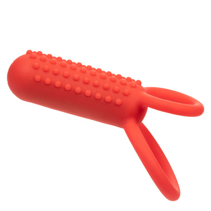 Silicone Rechargeable Vertical Dual Enhancer - Red SE1843403