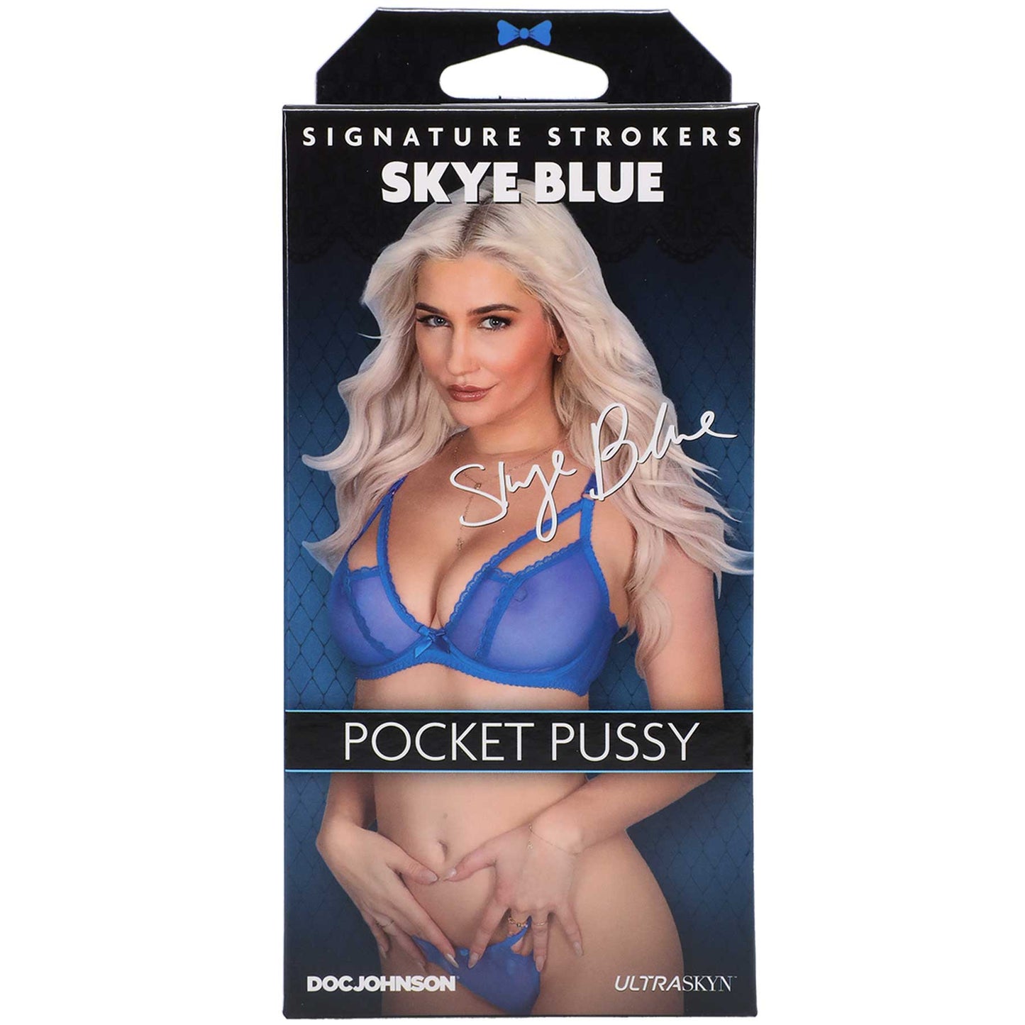 Signature Strokers - Skye Blue - Ultraskyn Pocket  Pussy - Vanilla DJ5510-40-BX