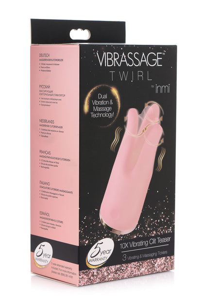 Vibrassage Twirl 10x Vibrating Clit Teaser - Pink INM-AG286