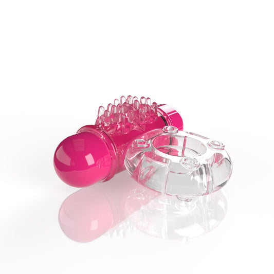 Screaming O 4t - Owow Super Powered Vibrating Ring - Strawberry SO-4TOW-ST