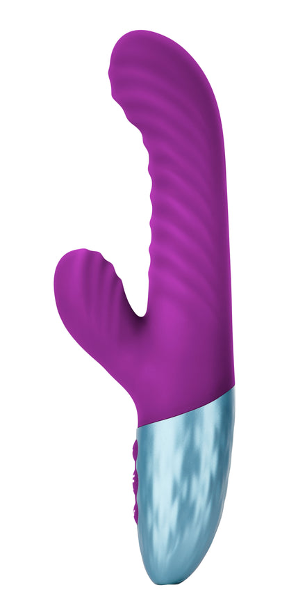 Delola Liquid Silicone Rabbit - Purple FF-1027-02