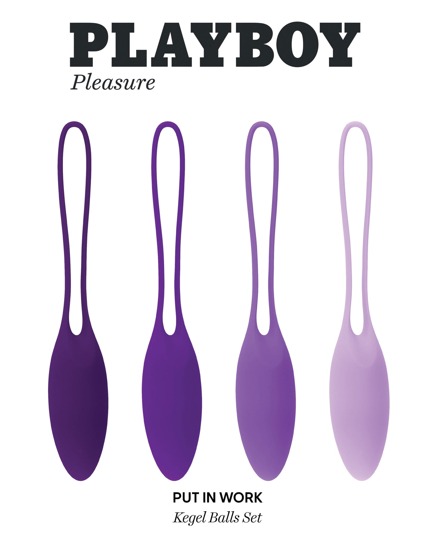 Playboy Pleasure - Put in Work - Kegel Balls Set - Acai Ombre PB-KB-2444-2