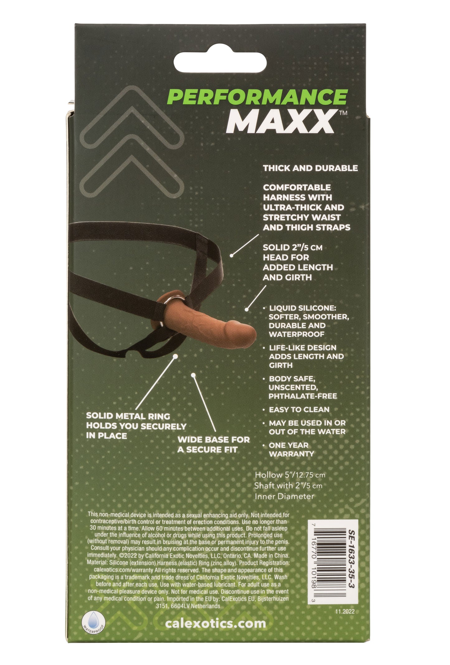 Performance Maxx Life-Like Extension With Harness  - Brown SE1633353