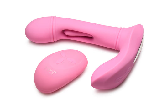 Flickers G-Flick Flicking G-Spot Vibrator With  Remote - Pink INM-AH447