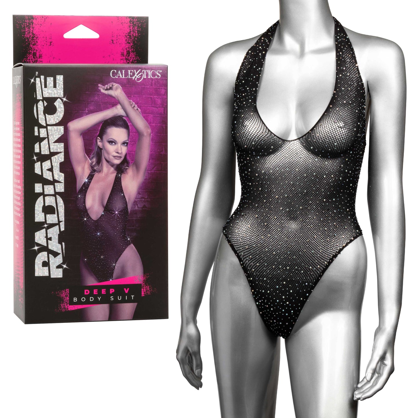 Radiance Deep v Body Suit - One Size - Black SE3002053