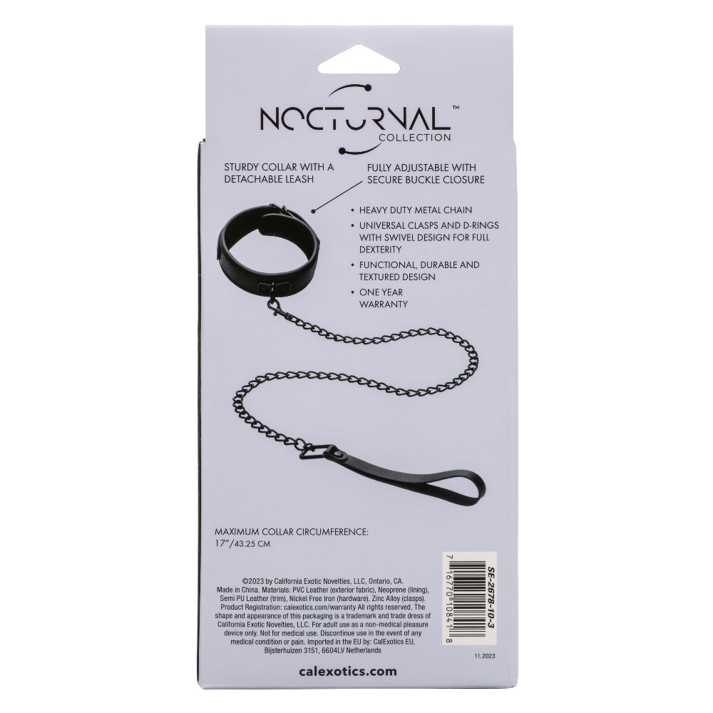 Nocturnal Collection  Collar and Leash - Black SE2678103