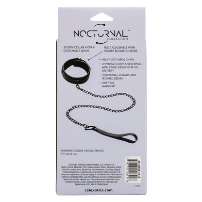 Nocturnal Collection  Collar and Leash - Black SE2678103