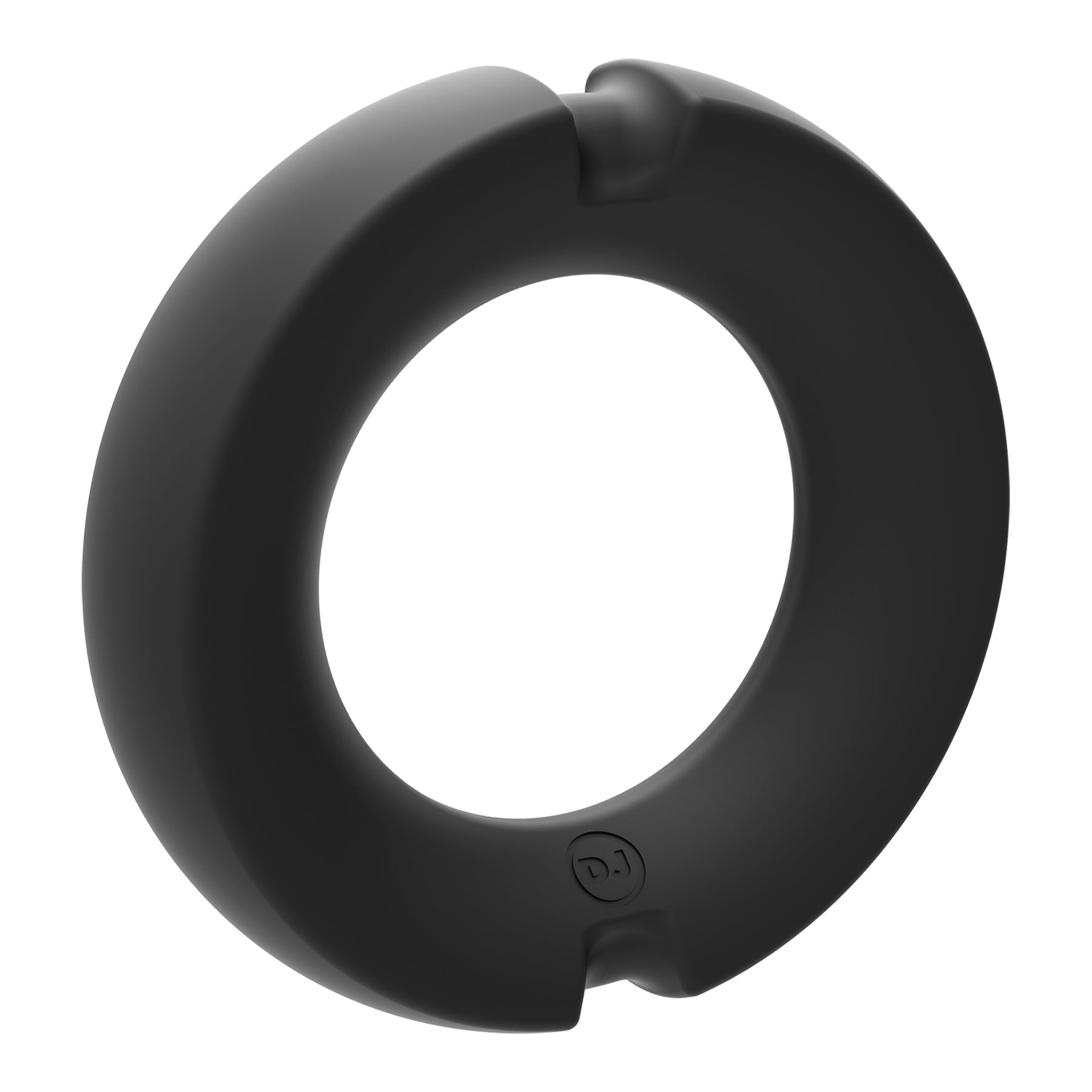 Merci - the Paradox - Silicone Covered Metal Cock  Ring - 45mm - Black DJ2402-39-BX