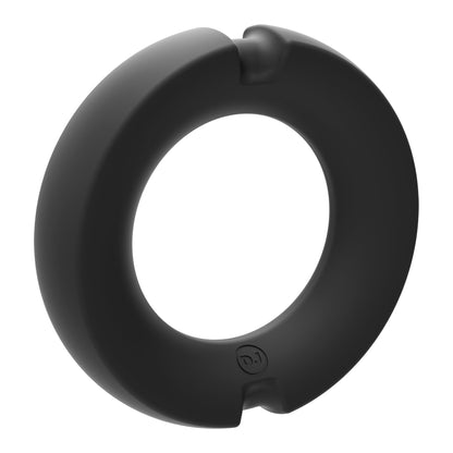 Merci - the Paradox - Silicone Covered Metal Cock  Ring - 45mm - Black DJ2402-39-BX