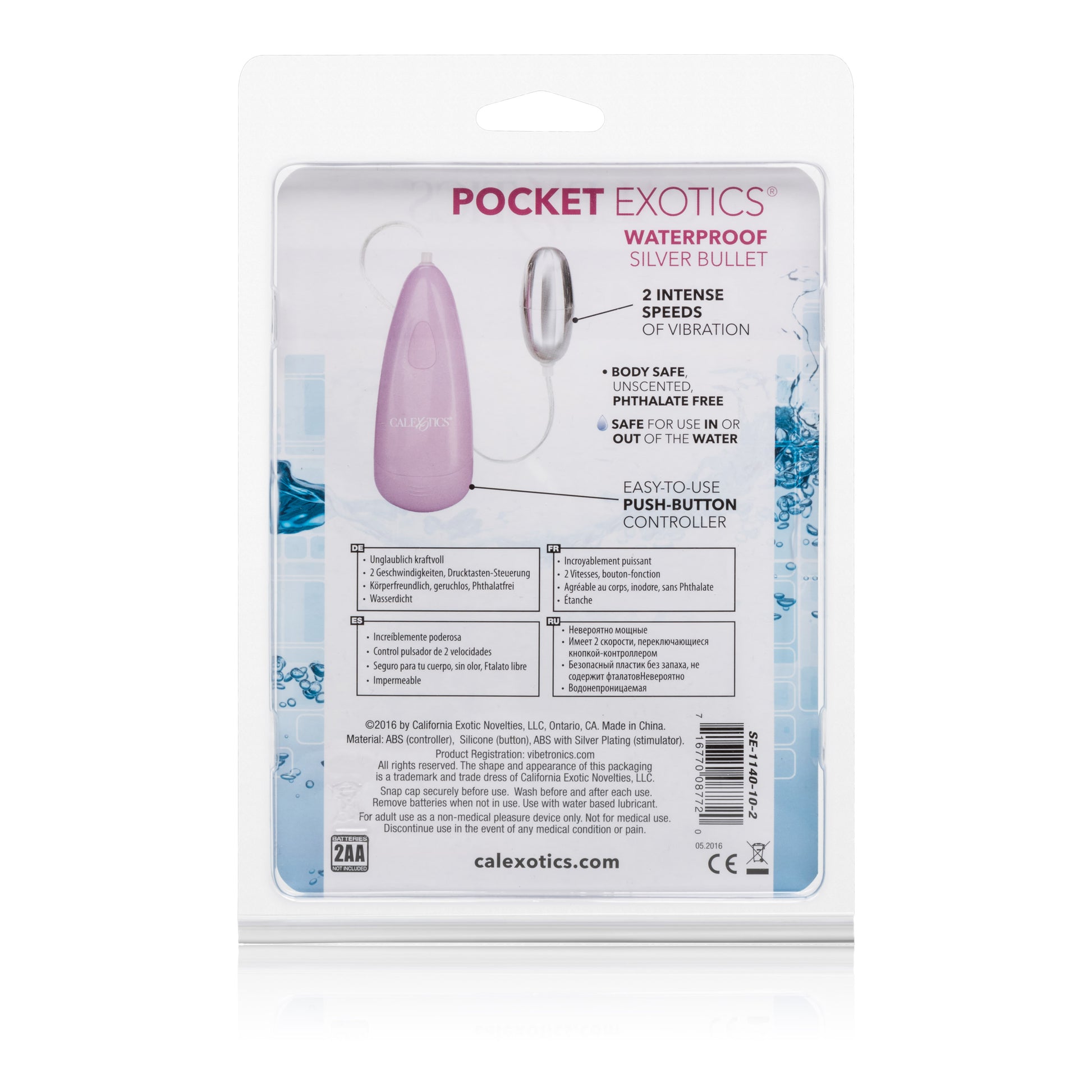 Pocket Exotics Waterproof Silver Bullet - Pink SE1140102