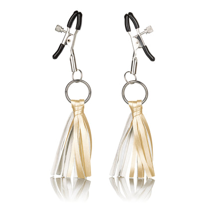 Nipple Play Playful Tassels Nipple Clamps - Gold SE2614152