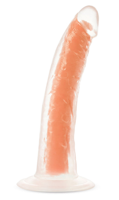 Neo Elite Glow in the Dark - Lavo - 7 Inch  Silicone Dual Density Dildo - Neon Orange BL-12719