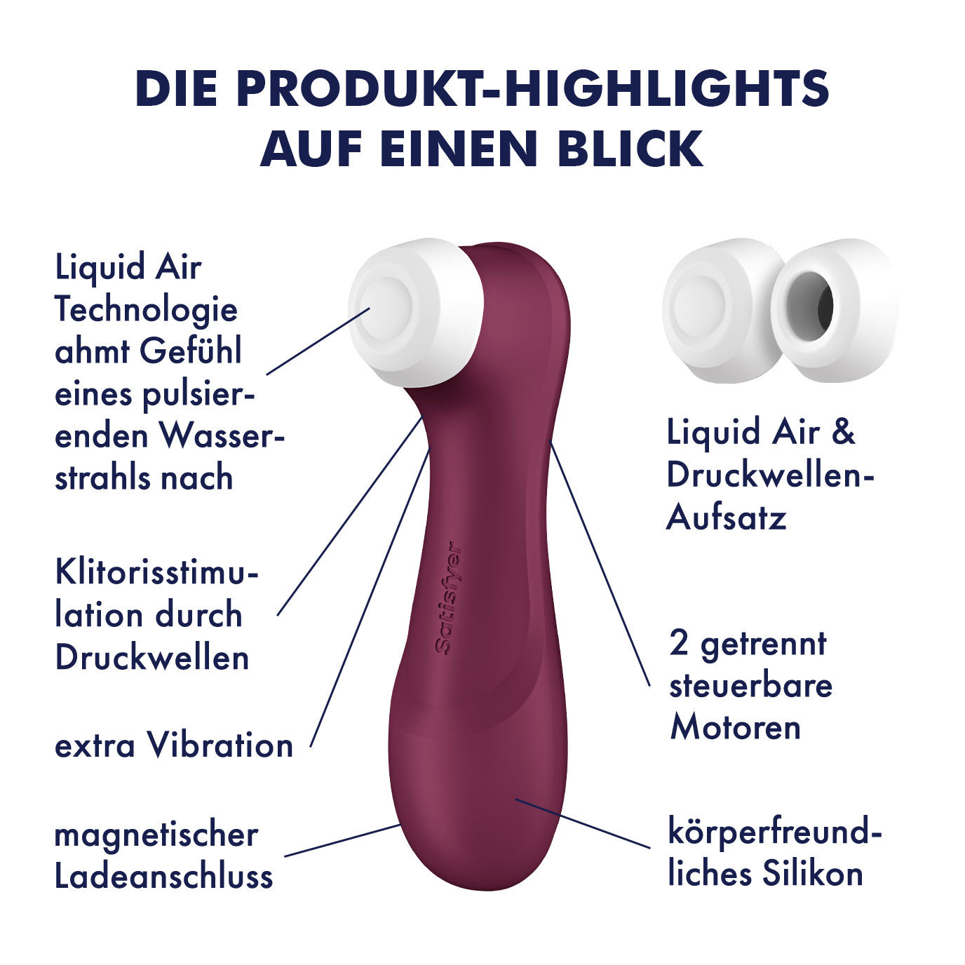 Satisfyer Pro 2 Generation 3 Connect App Liquid Air Technology - Wine Red SAT-J2018-U2-9-1